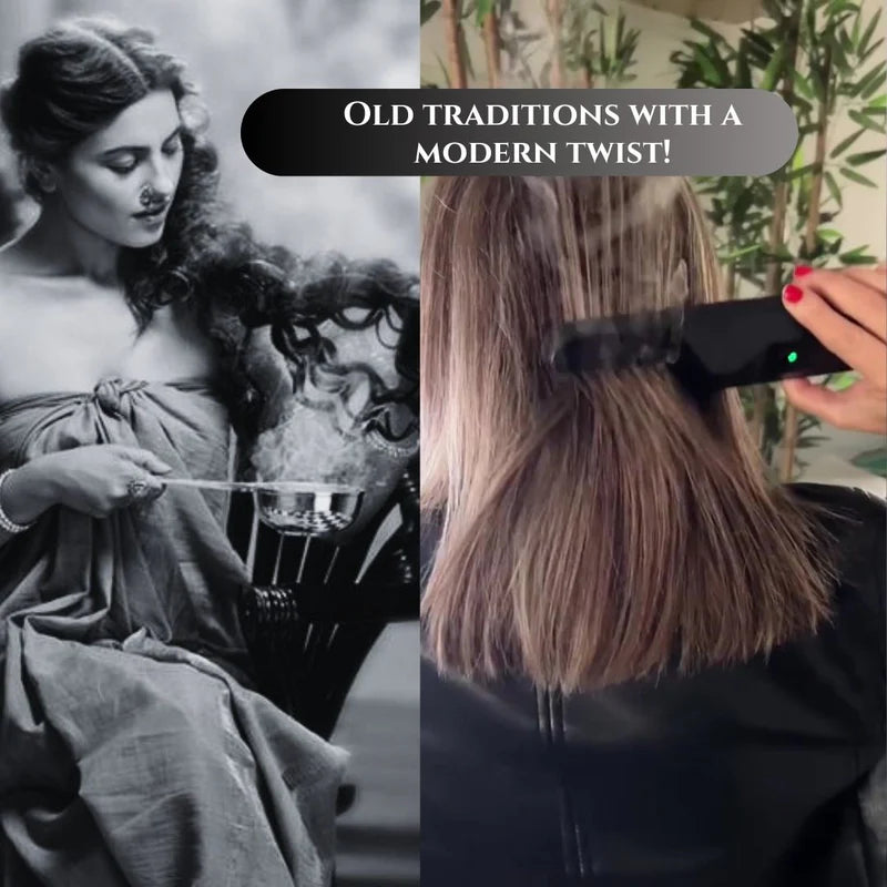 Eavena 2 in 1 Hair Comb Incense Burner & Home Diffuser | 1 Year Warranty | Rechargeable