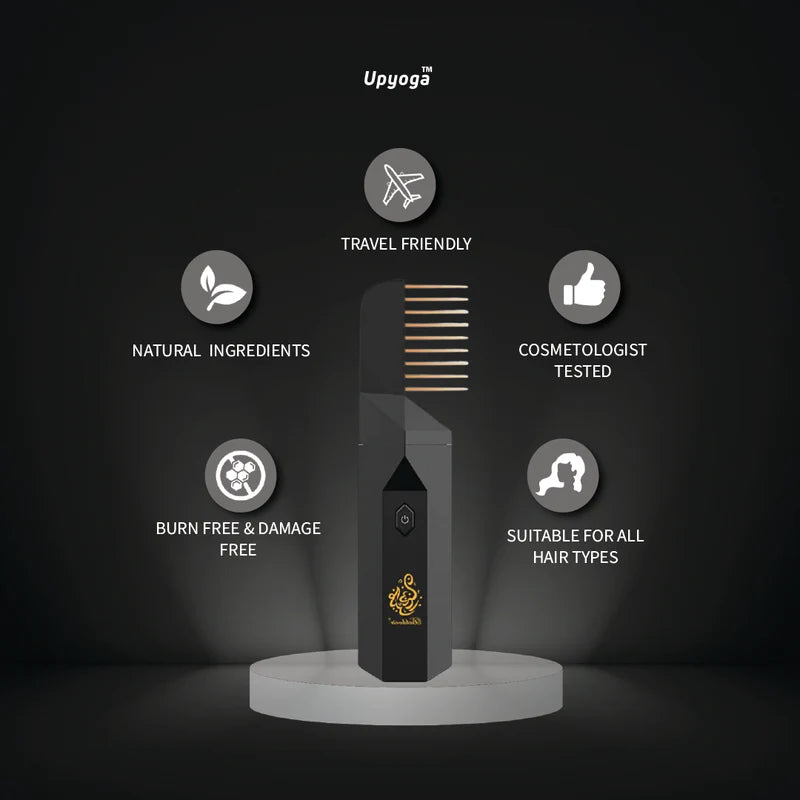 Eavena 2 in 1 Hair Comb Incense Burner & Home Diffuser | 1 Year Warranty | Rechargeable