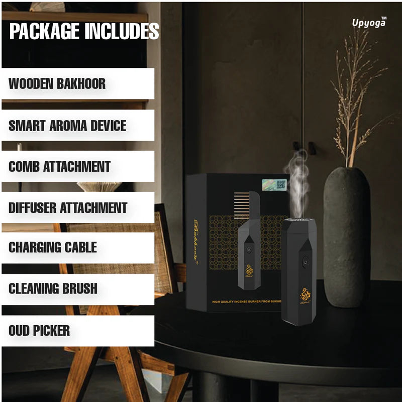 Eavena 2 in 1 Hair Comb Incense Burner & Home Diffuser | 1 Year Warranty | Rechargeable